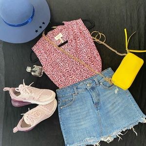 Laundry By Shelli Segal Printed Top in Pink